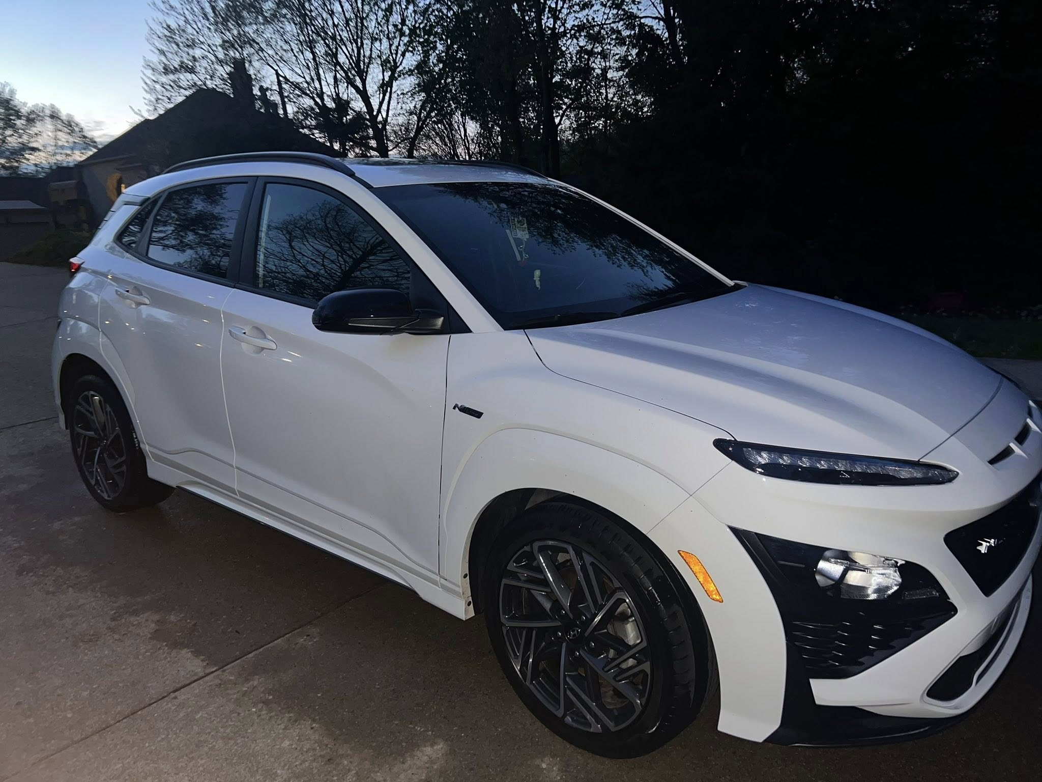 Professional car detailing - pristine white SUV