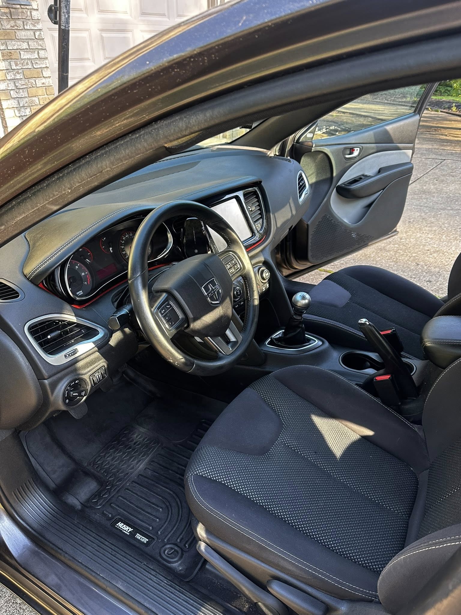 Professional interior detailing - black leather seats